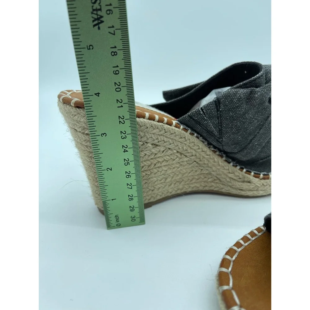 Sugar Womens Hundreds Espadrilles Sandals Beige Open Toe Knot Slip On 8.5 M New